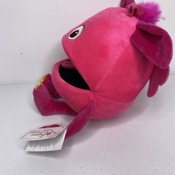 The Puppet Company Pink Baby Monster Hand Puppet Squeaky Moving Mouth Soft Toy - Picture 2 of 10